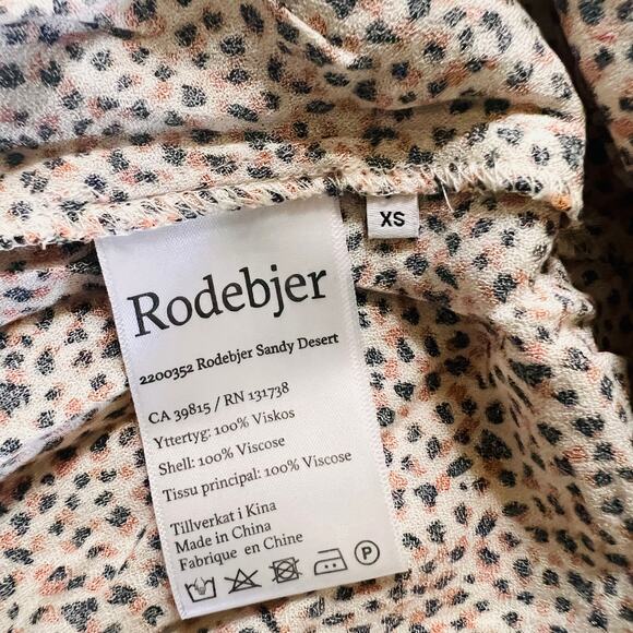 Rodebjer Dress Sandy Dessert Ecru Smocked Long Sleeves Maxi Size XS NEW - Picture 11 of 14